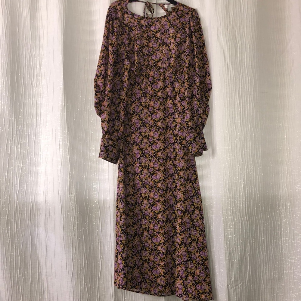 Topshop floral midi dress